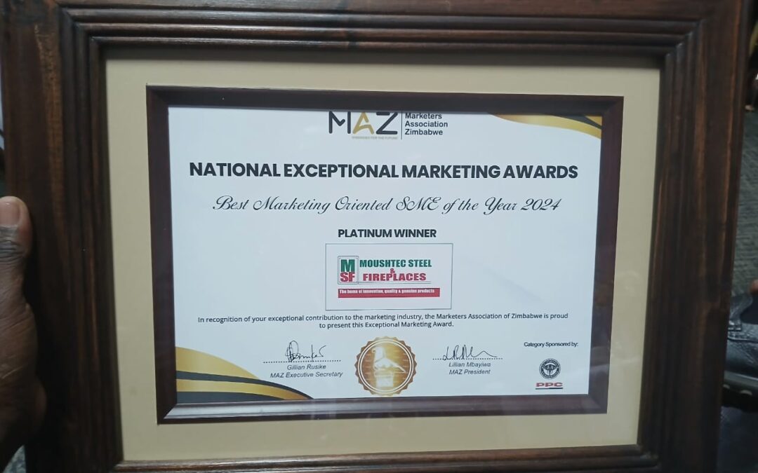 Moushtec Steel Named Best Marketing Oriented SME of the Year 2024 – Platinum Winner!